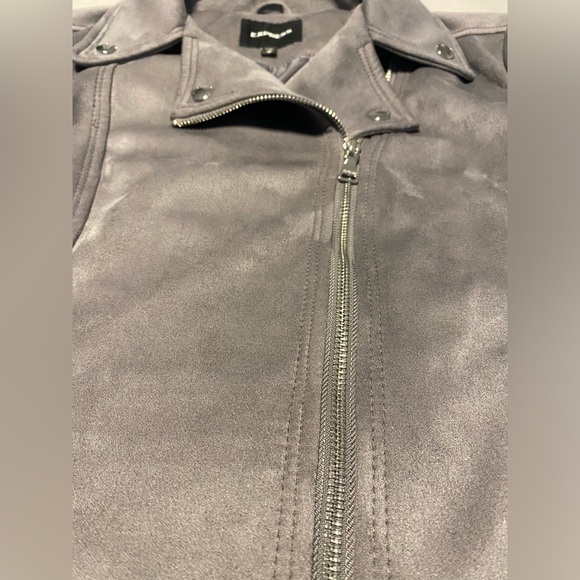 Express faux suede zip up biker jacket size medium - Picture 8 of 8